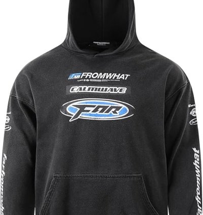 Saint Tears Lucky I See Ghosts Hoodie. Children's "See Ghosts" Men's Western Rapper Gray Sweatshirt.